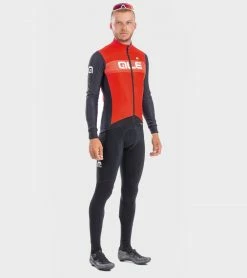 Alé PR-S Logo Long Sleeve Jersey Logo Red/Black -Vélo Elegant Magasin 2682611659