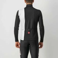 Castelli Maillot Manche Longue Traguardo FZ- Noir/Blanc -Vélo Elegant Magasin 2701219382