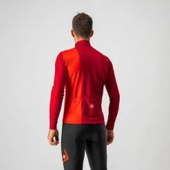 Castelli Maillot Manche Longue Traguardo Fz - Bordeau/Rouge -Vélo Elegant Magasin 2767288307