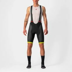Castelli Competizione Bibshort Men Black/Yellow Fluo