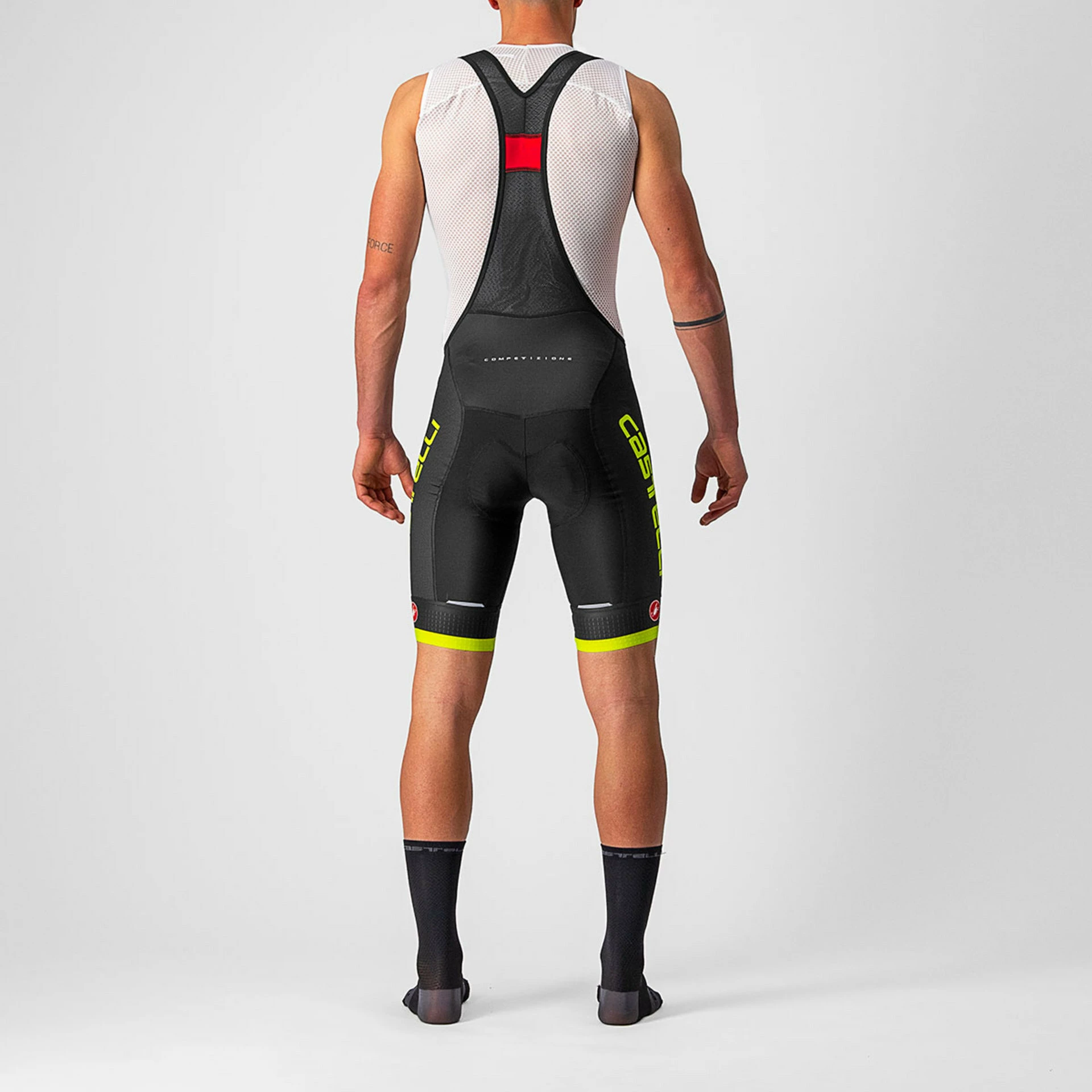Castelli Competizione Bibshort Men Black/Yellow Fluo 4 Castelli Competizione Bibshort Men Black/Yellow Fluo – Image 2