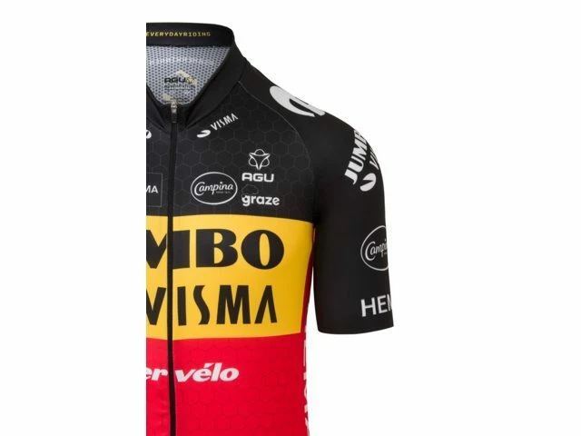 Maillot Champion De Belgique Wout Van Aert Jumbo Visma 2022 4 Maillot Champion De Belgique Wout Van Aert Jumbo Visma 2022 – Image 2