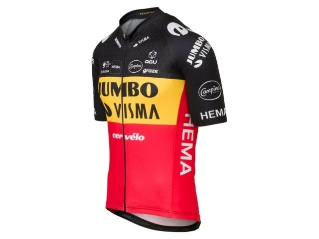Maillot Champion De Belgique Wout Van Aert Jumbo Visma 2022 3 Maillot Champion De Belgique Wout Van Aert Jumbo Visma 2022