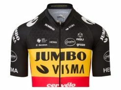 Maillot Champion De Belgique Wout Van Aert Jumbo Visma 2022 11 Maillot Champion De Belgique Wout Van Aert Jumbo Visma 2022 -Vélo Elegant Magasin 3036219583