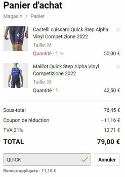 Castelli Cuissard Quick Step Alpha Vinyl Competizione 2022 -Vélo Elegant Magasin 3433481296