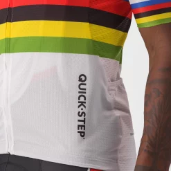 Maillot Castelli Competizione Champion Du Monde Remco Evenepoel 2023 Soudal Quick Step -Vélo Elegant Magasin 3475690843