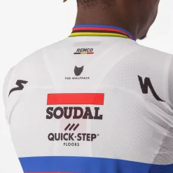 Maillot Castelli Competizione Champion Du Monde Remco Evenepoel 2023 Soudal Quick Step -Vélo Elegant Magasin 3475694778